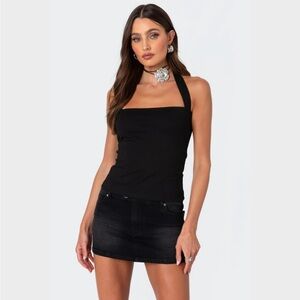 Edikted MARISOL STRAIGHT NECK HALTER Top